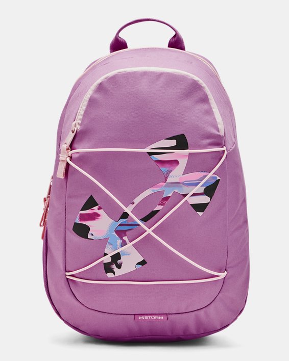 UA Hustle Play Backpack, Purple, pdpMainDesktop image number 0
